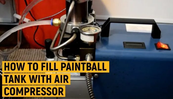 how to fill paintball tank with air compressor