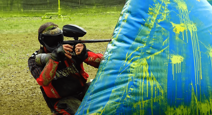 The two competitive shooting sports paintball or airsoft are pretty intense.