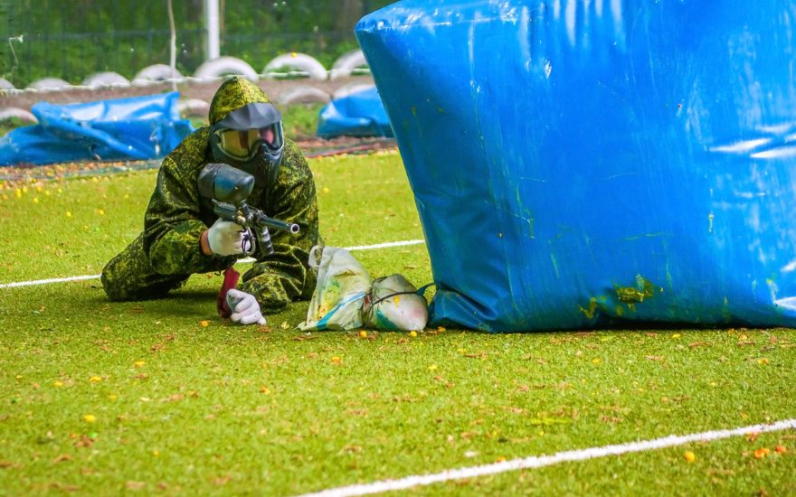 paintball field. Which is better: laser tag or paintball?